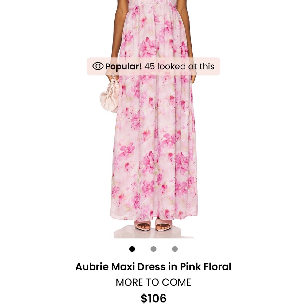 Pink Floral Maxi Dress
